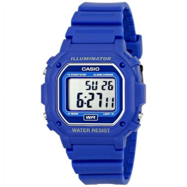 Casio Men's Digital Illuminator Sport Watch, Blue Resin F108WH-2ACF